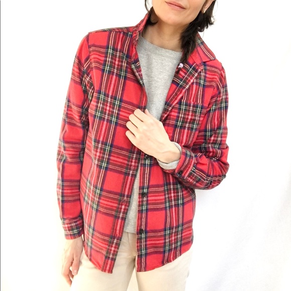 L.L.Bean classic plaid cotton flannel - Picture 7 of 14